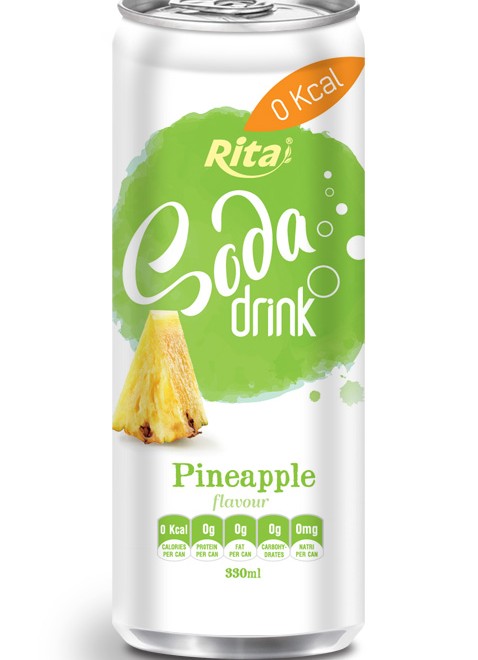 330ml Soda drink Pineapple Flavour 2